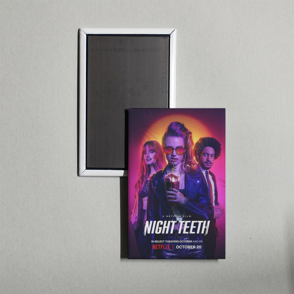 Night Teeth Mini Movie Fridge Magnet