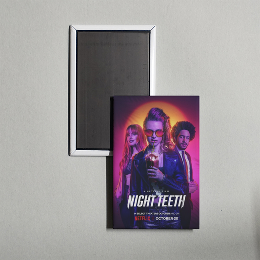 Night Teeth Mini Movie Fridge Magnet