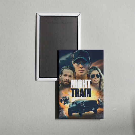Night Train Mini Movie Fridge Magnet