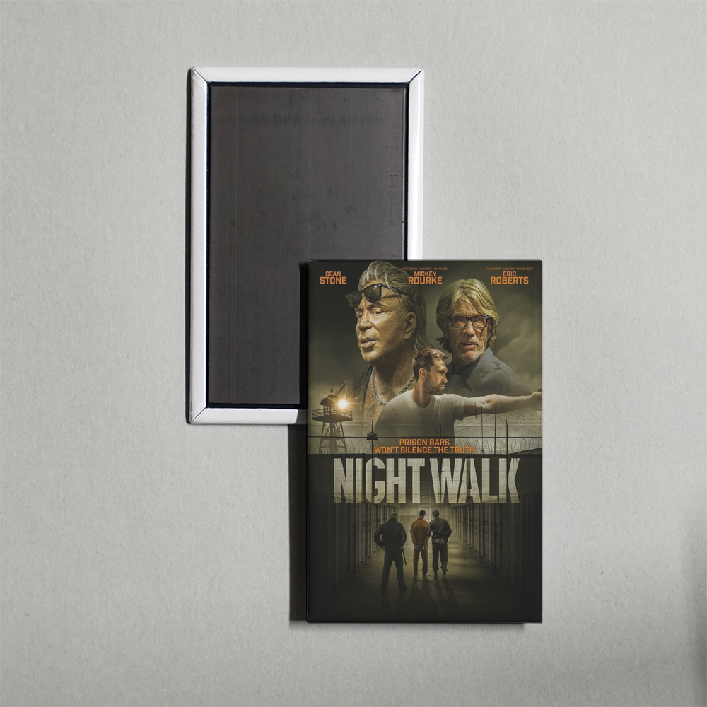 Night Walk Mini Movie Fridge Magnet