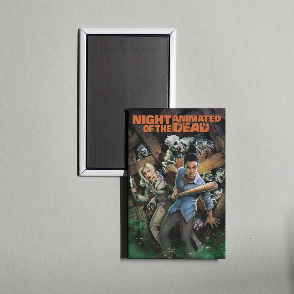 Night of the Animated Dead Mini Movie Fridge Magnet
