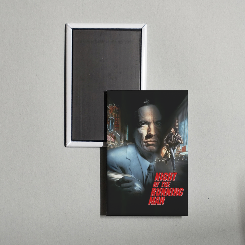 Night of the Running Man Mini Movie Fridge Magnet