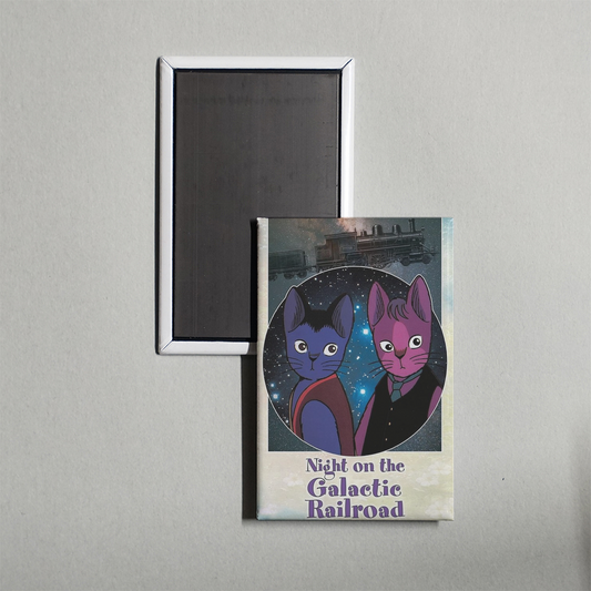 Night on the Galactic Railroad Mini Movie Fridge Magnet