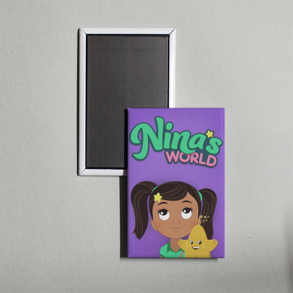 Nina's World TV Show Fridge Magnet