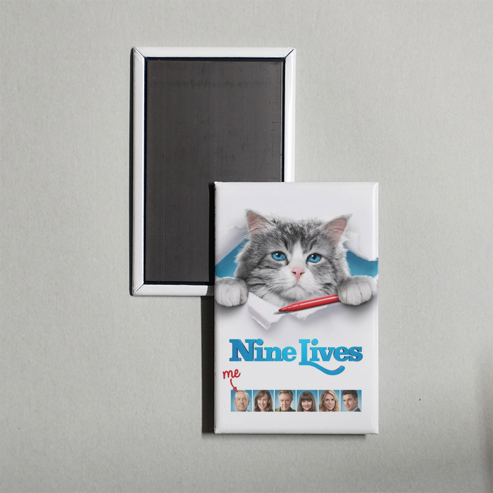 Nine Lives Mini Movie Fridge Magnet