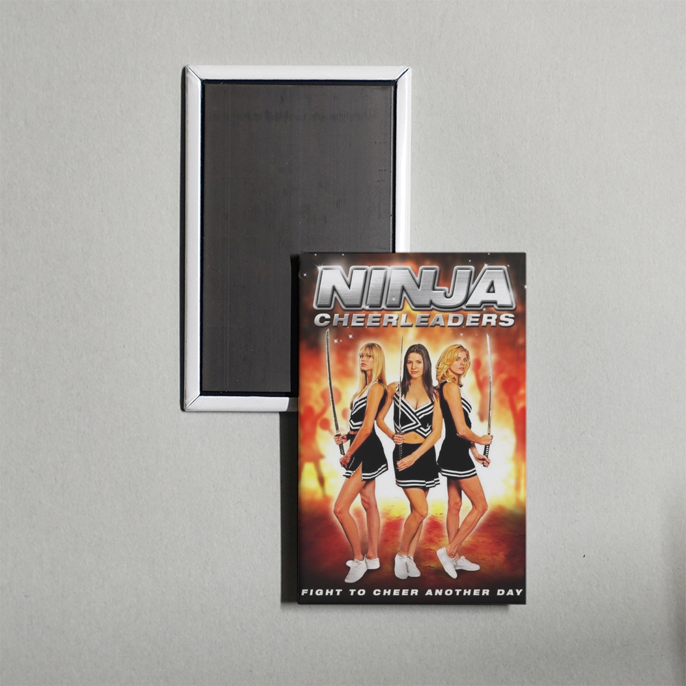Ninja Cheerleaders Mini Movie Fridge Magnet