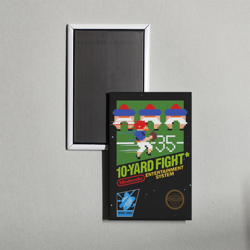 Nintendo NES 10-Yard Fight Mini Video Game Fridge Magnet