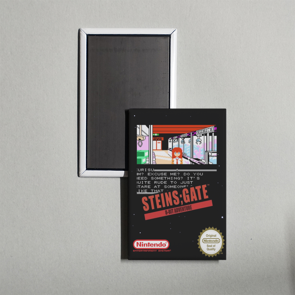 Nintendo NES 8-BIT ADV STEINS;GATE Mini Video Game Fridge Magnet