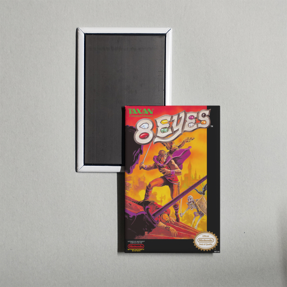 Nintendo NES 8 Eyes Mini Video Game Fridge Magnet