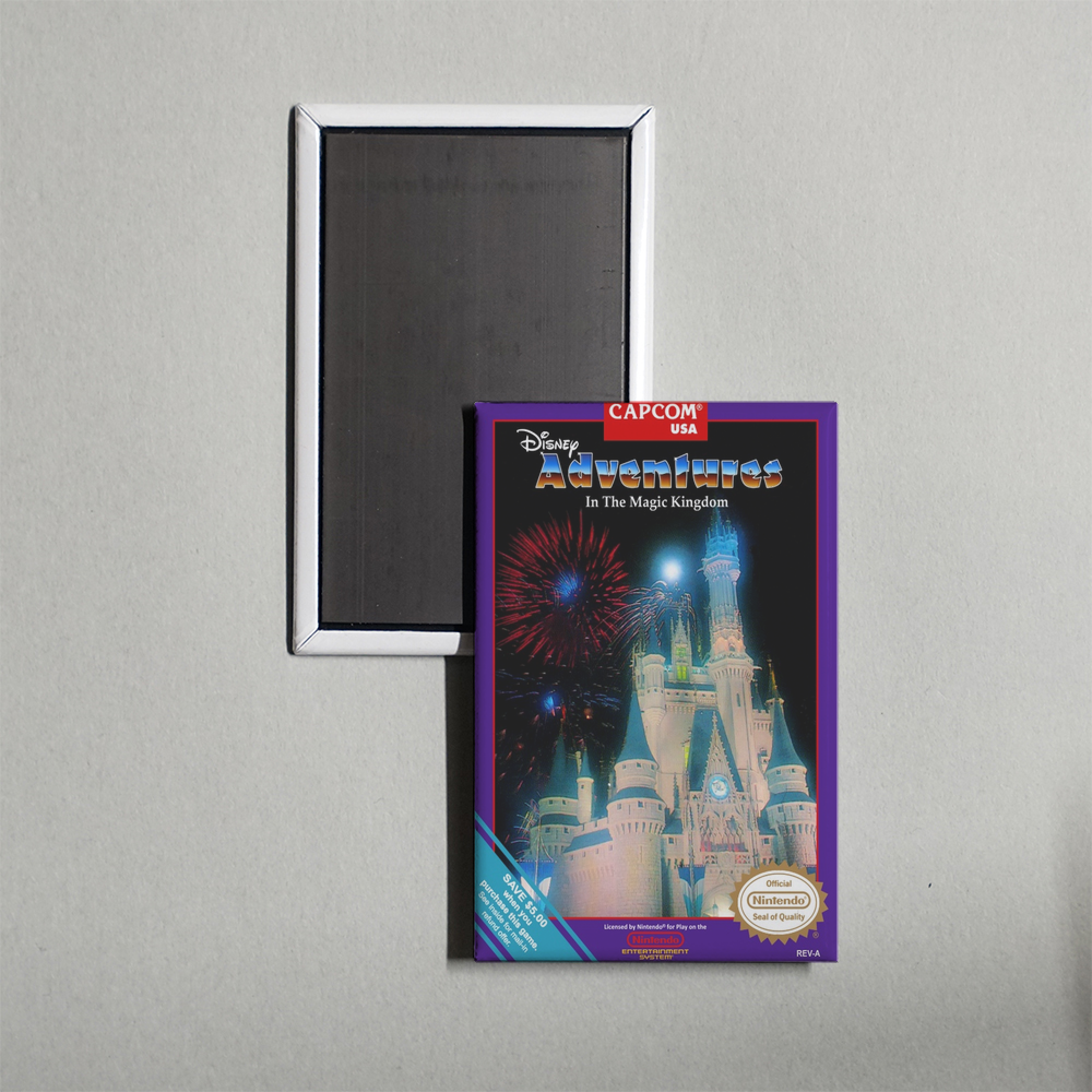Nintendo NES Adventures in the Magic Kingdom Mini Video Game Fridge Magnet