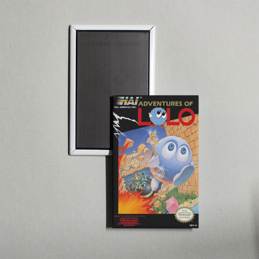 Nintendo NES Adventures of Lolo Mini Video Game Fridge Magnet