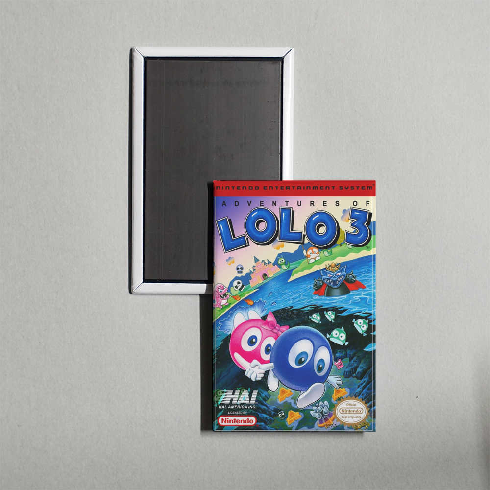 Nintendo NES Adventures of Lolo 3 Mini Video Game Fridge Magnet