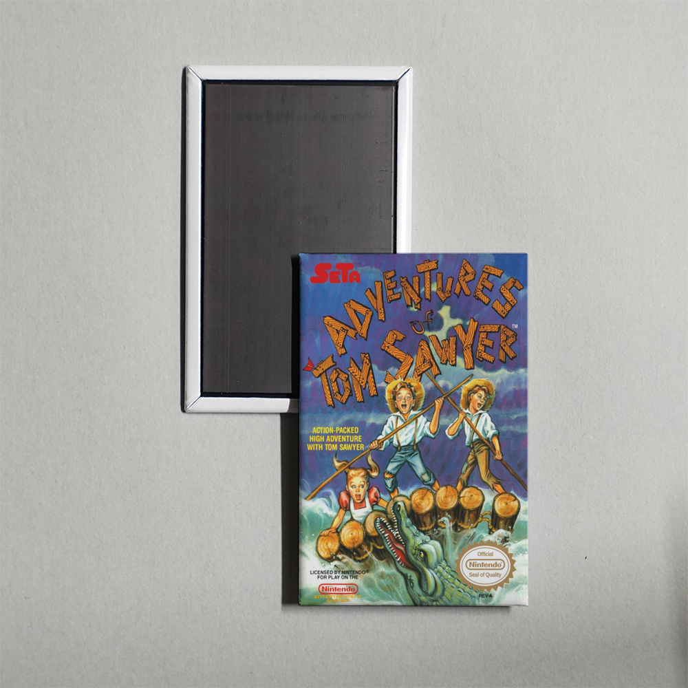 Nintendo NES Adventures of Tom Sawyer Mini Video Game Fridge Magnet