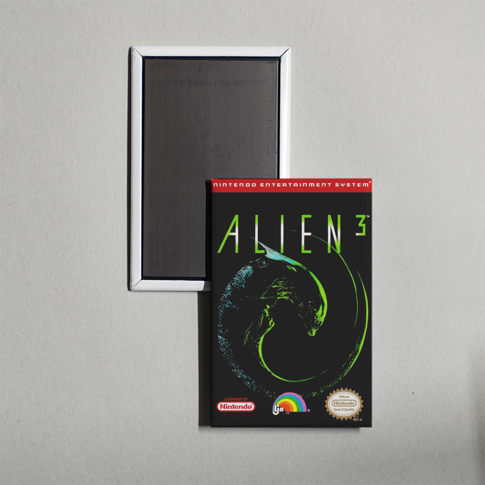 Nintendo NES Alien 3 Mini Video Game Fridge Magnet