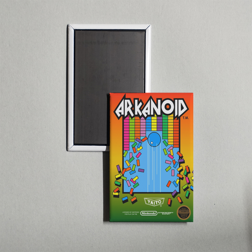 Nintendo NES Arkanoid Mini Video Game Fridge Magnet