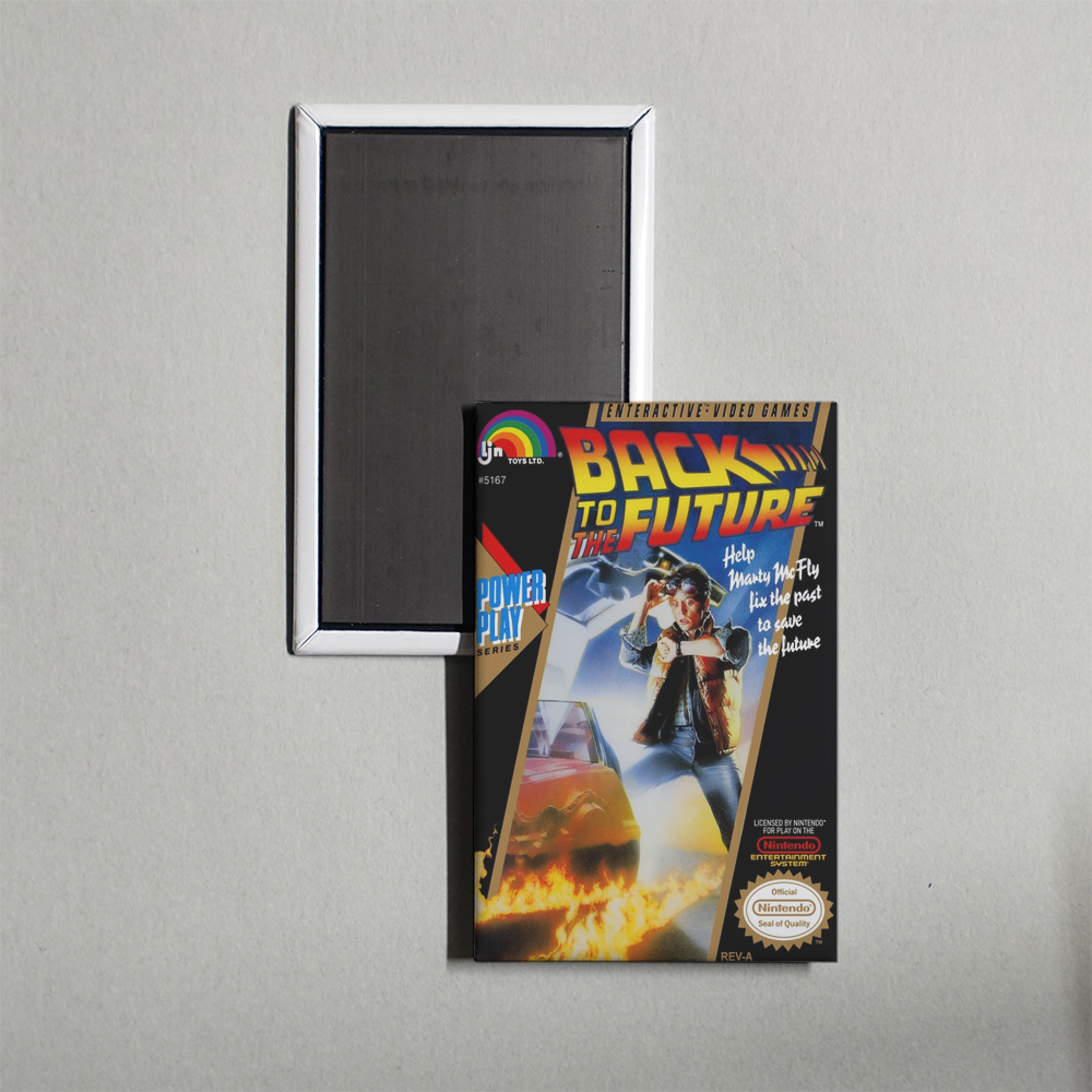 Nintendo NES Back to the Future Mini Video Game Fridge Magnet