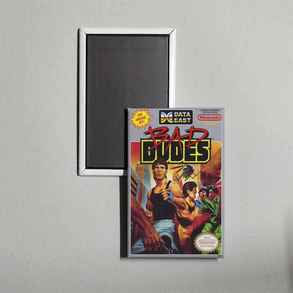 Nintendo NES Bad Dudes Mini Video Game Fridge Magnet