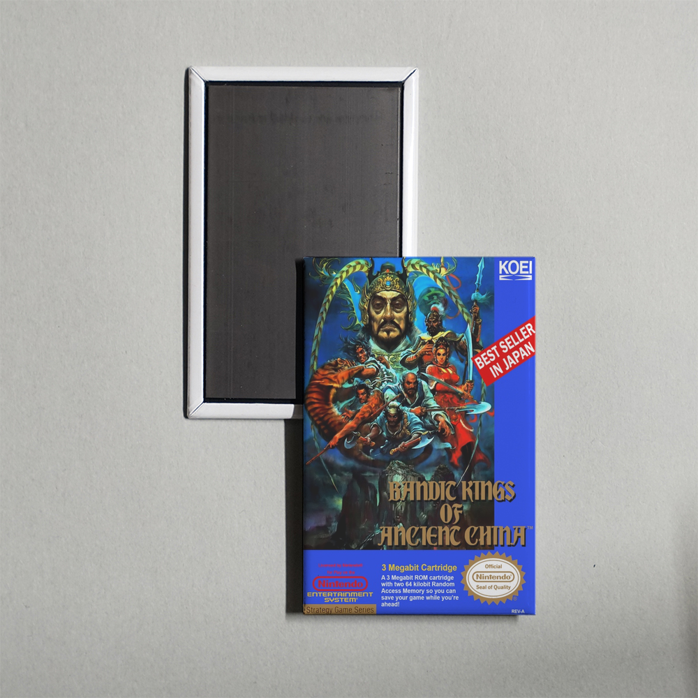 Nintendo NES Bandit Kings of Ancient China Mini Video Game Fridge Magnet