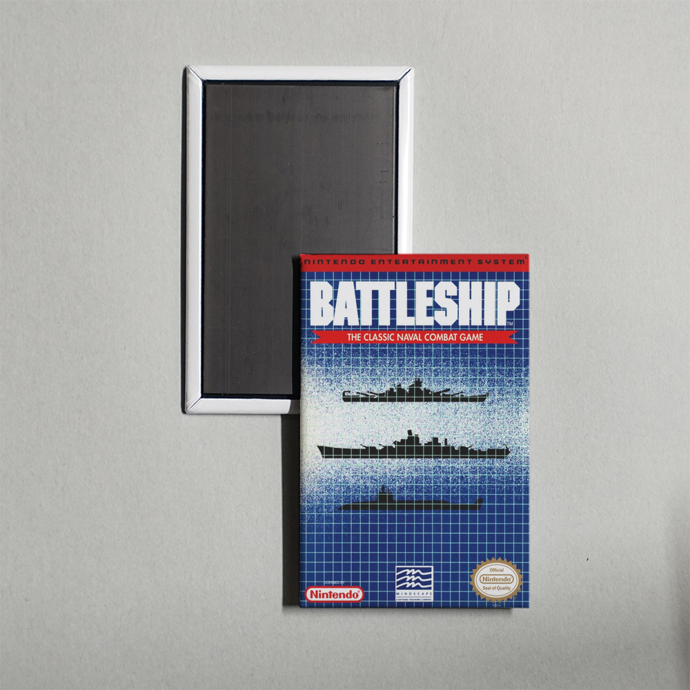 Nintendo NES Battleship Mini Video Game Fridge Magnet