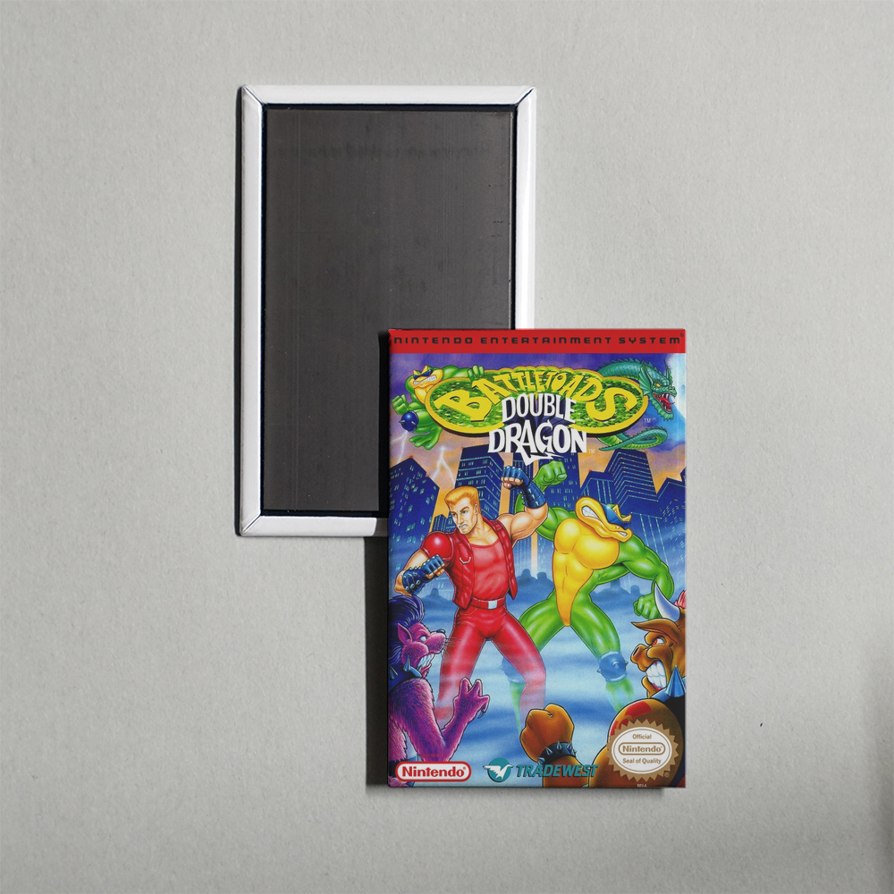 Nintendo NES Battletoads-Double Dragon Mini Video Game Fridge Magnet