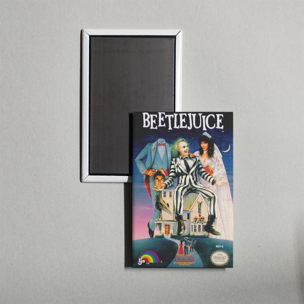 Nintendo NES Beetlejuice Mini Video Game Fridge Magnet