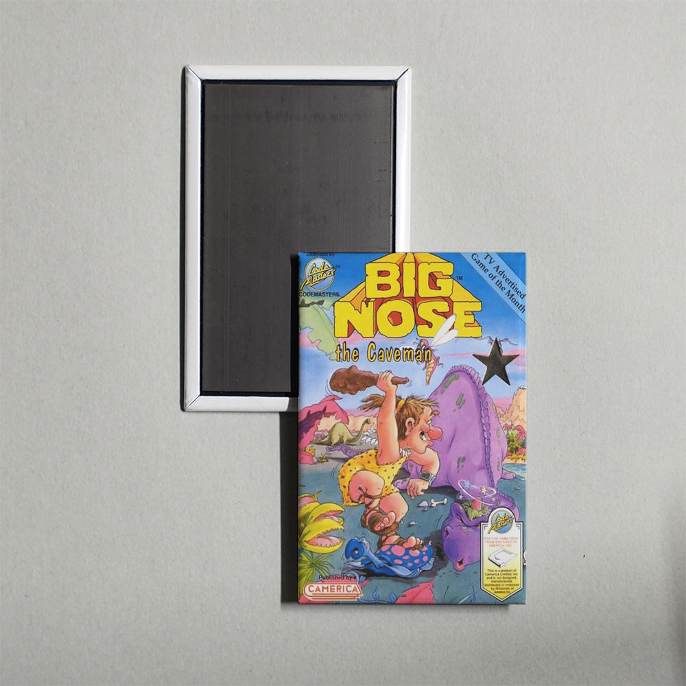 Nintendo NES Big Nose the Caveman Mini Video Game Fridge Magnet