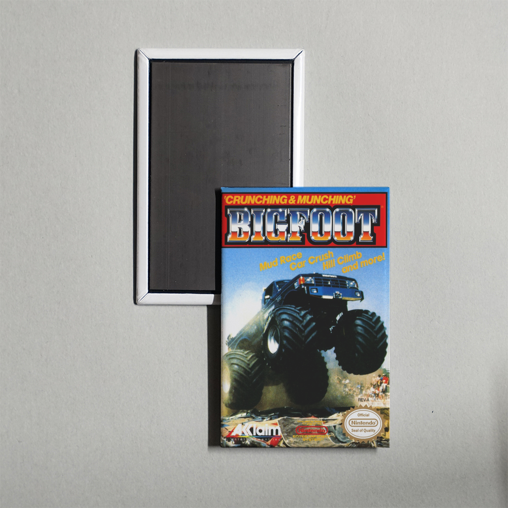 Nintendo NES Bigfoot Mini Video Game Fridge Magnet