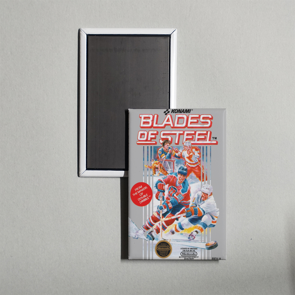 Nintendo NES Blades of Steel Mini Video Game Fridge Magnet
