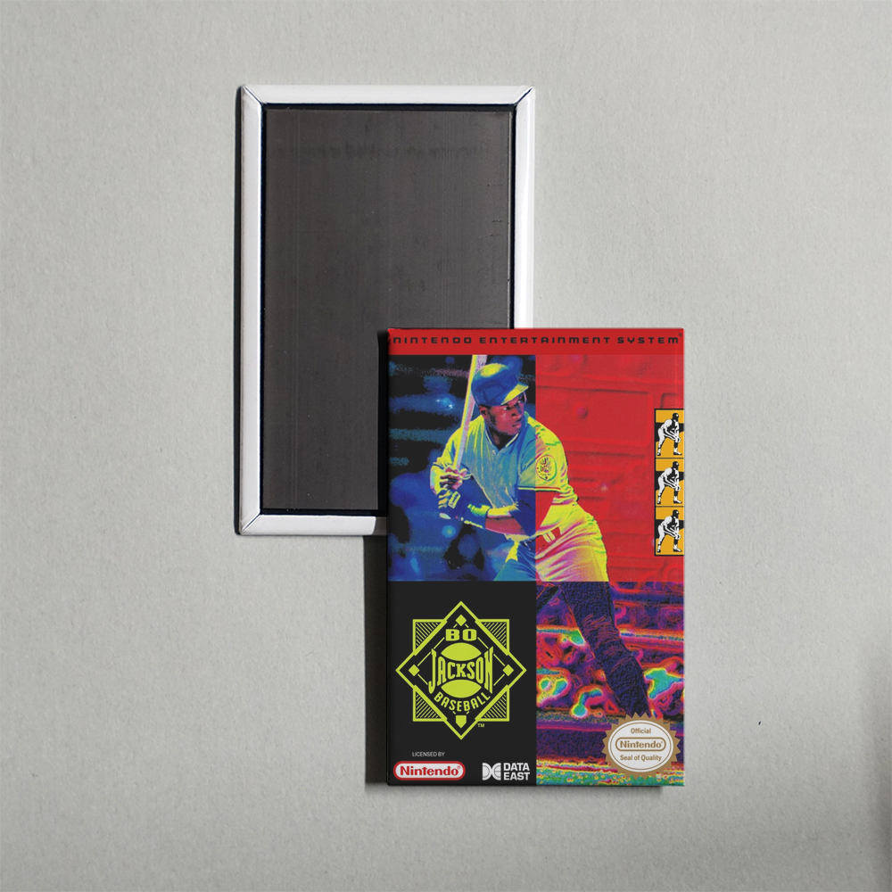 Nintendo NES Bo Jackson Baseball Mini Video Game Fridge Magnet