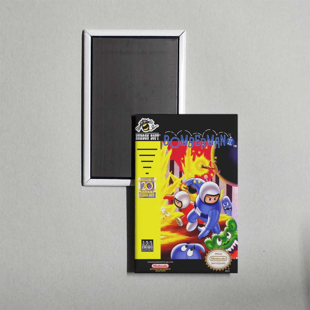 Nintendo NES Bomberman II Mini Video Game Fridge Magnet