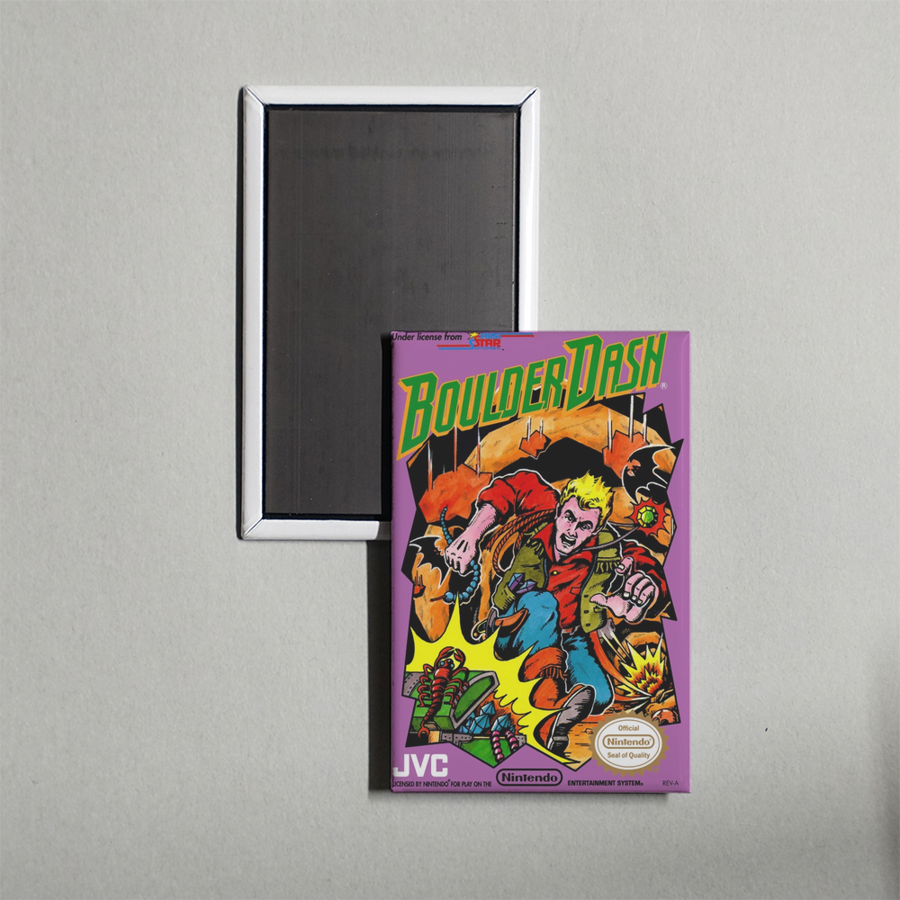 Nintendo NES Boulder Dash Mini Video Game Fridge Magnet