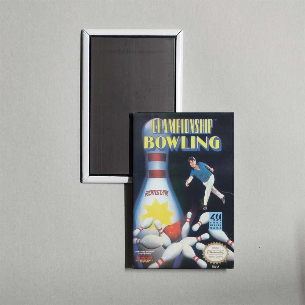 Nintendo NES Bowling Mini Video Game Fridge Magnet