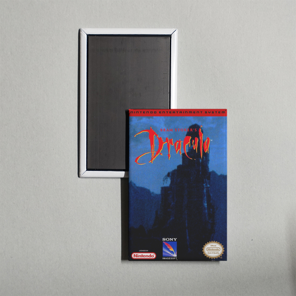 Nintendo NES Bram Stoker's Dracula Mini Video Game Fridge Magnet