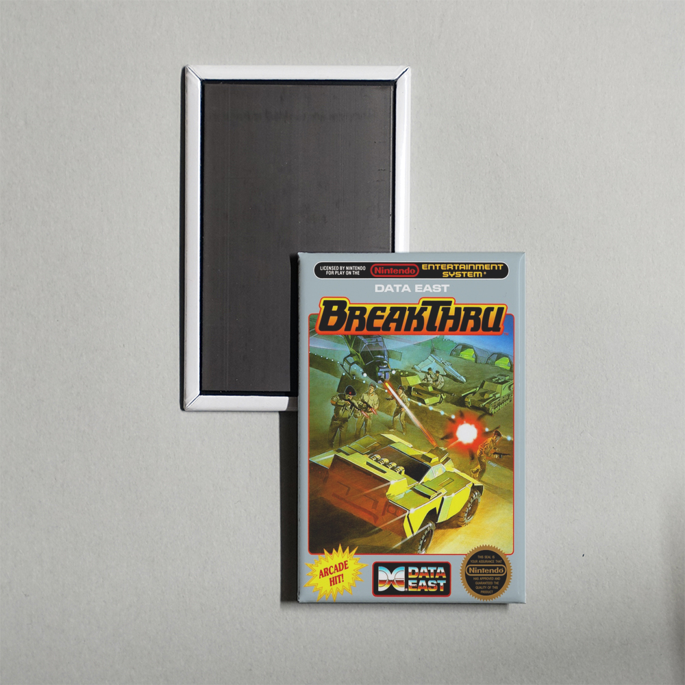Nintendo NES BreakThru Mini Video Game Fridge Magnet