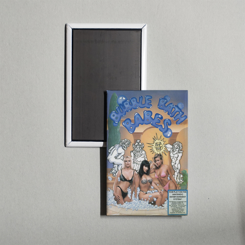 Nintendo NES Bubble Bath Babes Mini Video Game Fridge Magnet