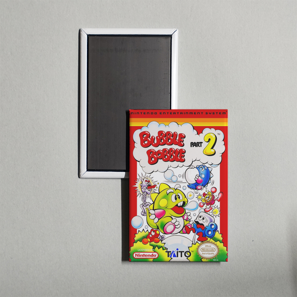 Nintendo NES Bubble Bobble Part 2 Mini Video Game Fridge Magnet
