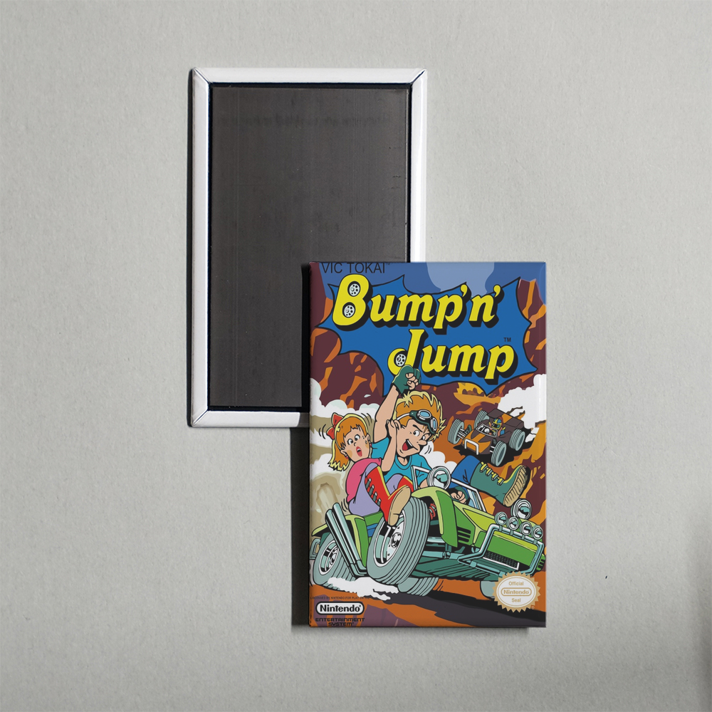 Nintendo NES Bump 'n' Jump Mini Video Game Fridge Magnet
