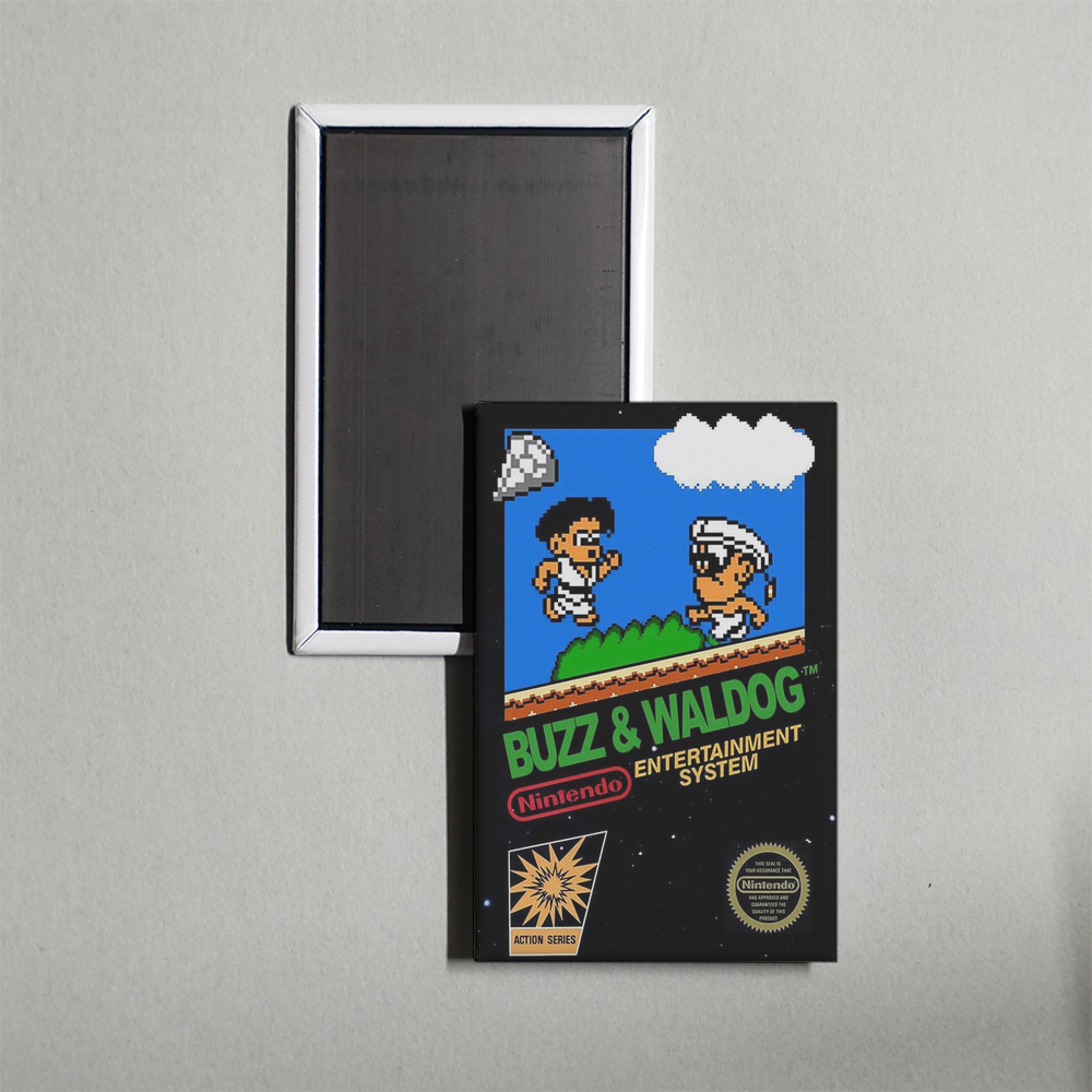Nintendo NES Buzz & Waldog Mini Video Game Fridge Magnet