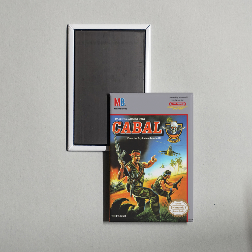 Nintendo NES Cabal Mini Video Game Fridge Magnet