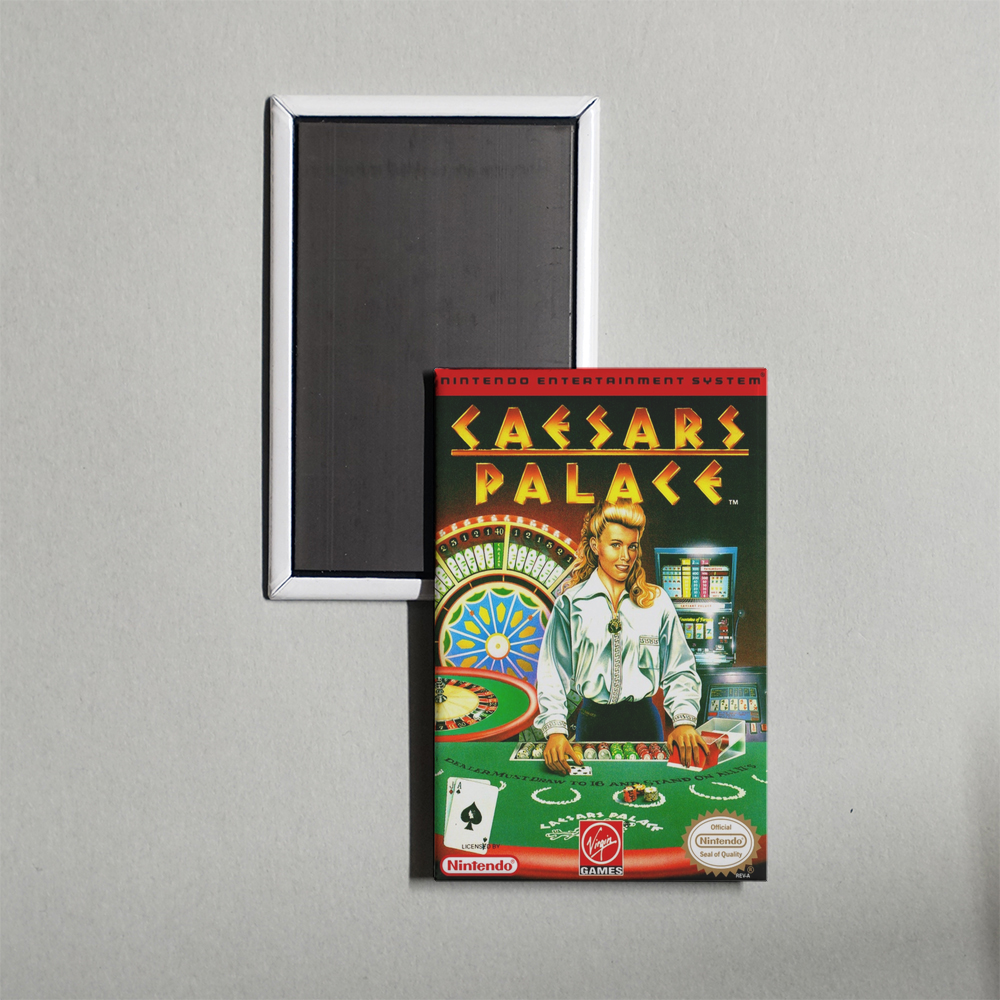 Nintendo NES Caesars Palace Mini Video Game Fridge Magnet