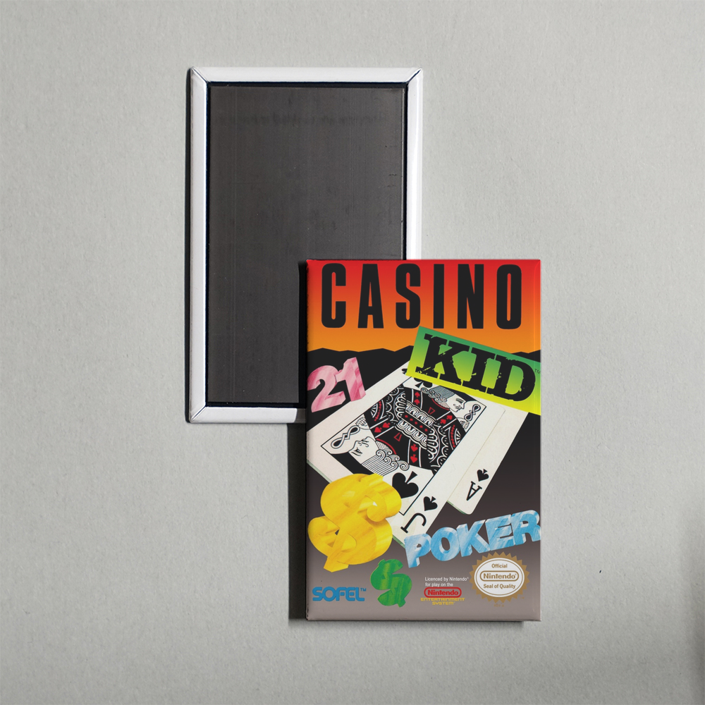 Nintendo NES Casino Kid Mini Video Game Fridge Magnet