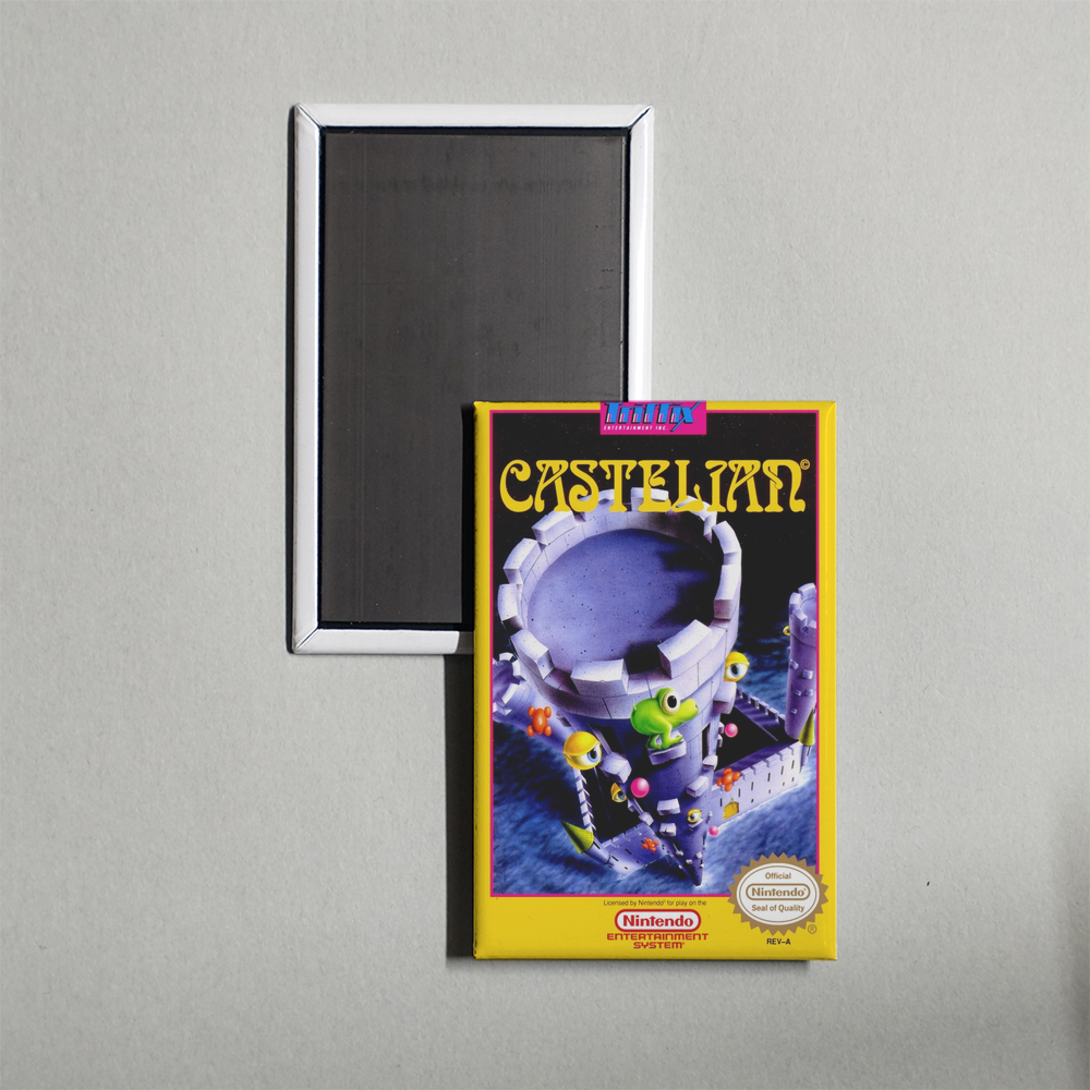 Nintendo NES Castelian Mini Video Game Fridge Magnet