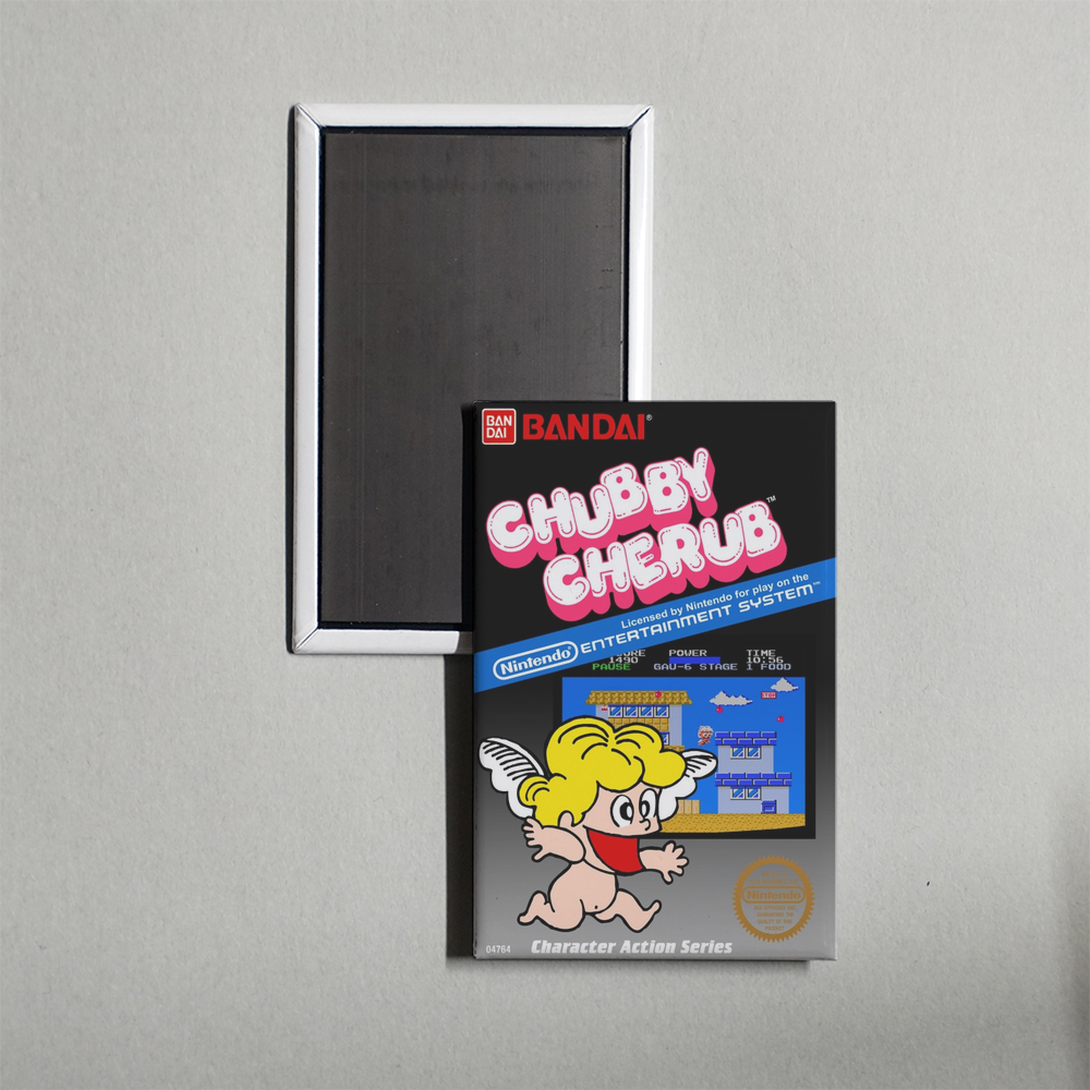 Nintendo NES Chubby Cherub Mini Video Game Fridge Magnet