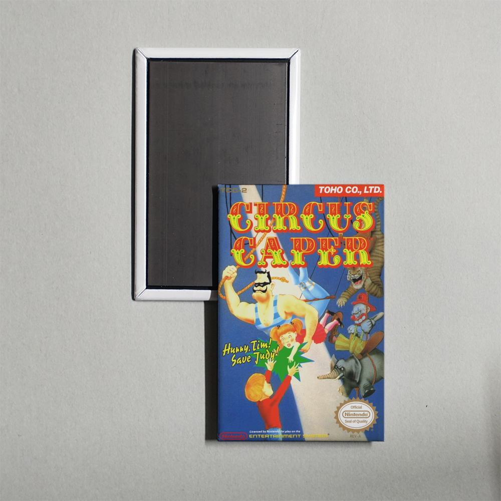 Nintendo NES Circus Caper Mini Video Game Fridge Magnet