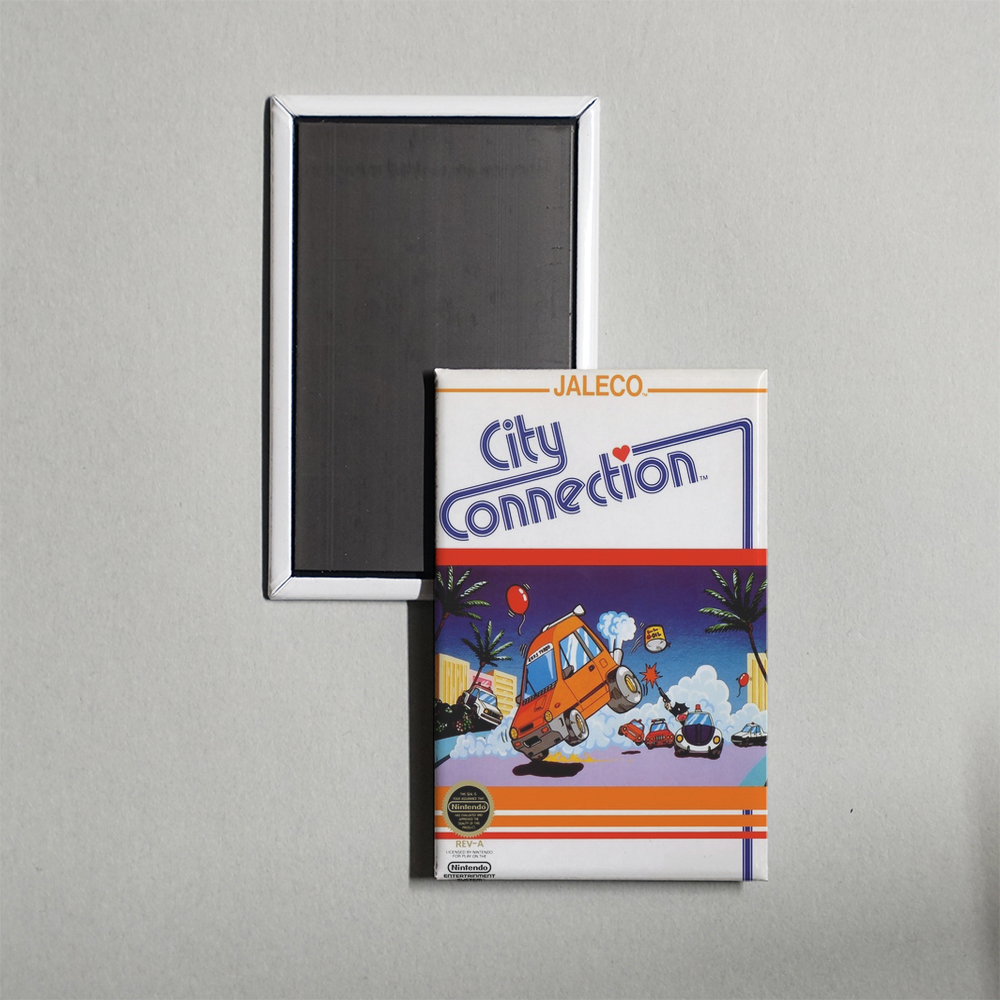 Nintendo NES City Connection Mini Video Game Fridge Magnet