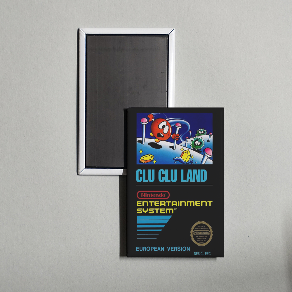 Nintendo NES Clu Clu Land Mini Video Game Fridge Magnet