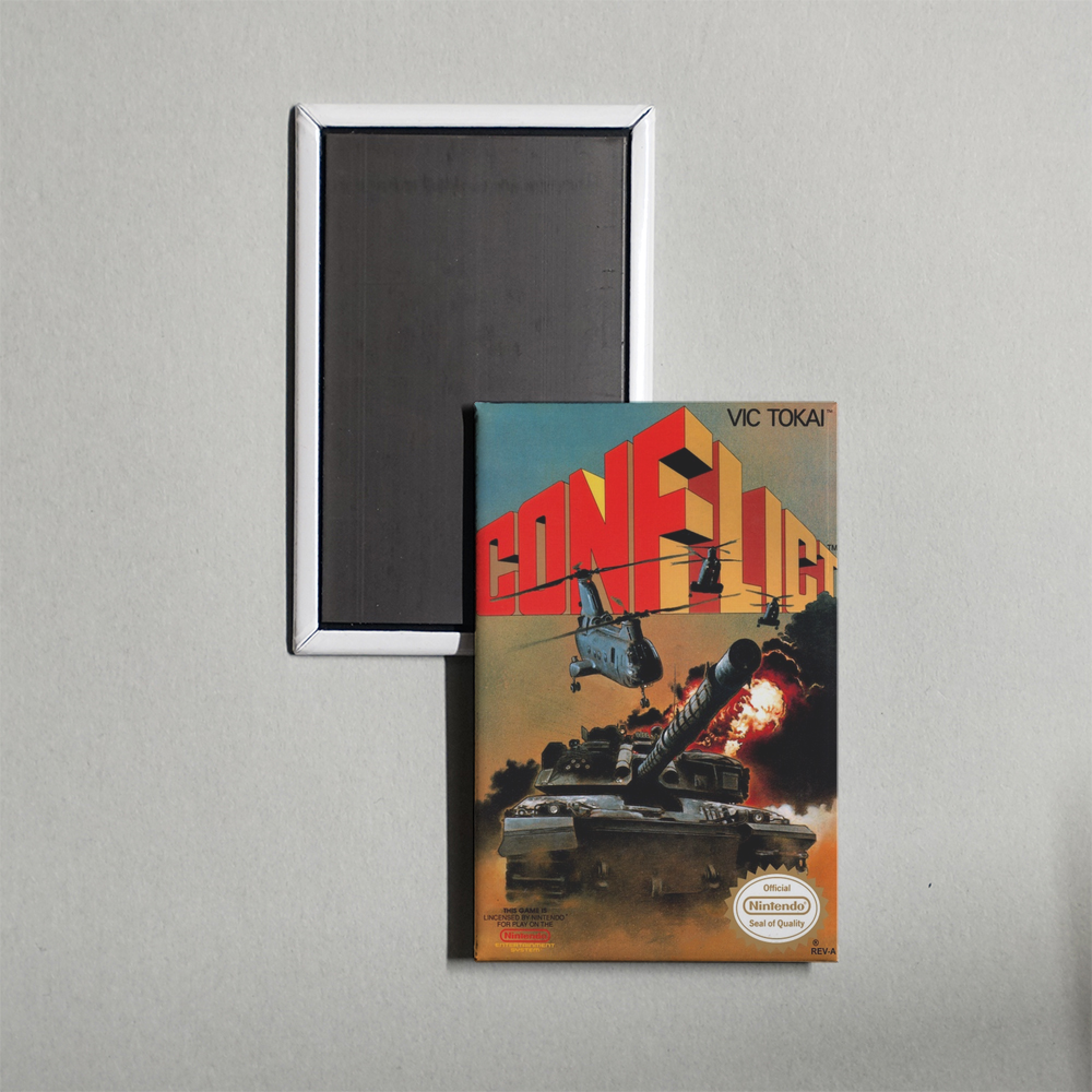 Nintendo NES Conflict Mini Video Game Fridge Magnet
