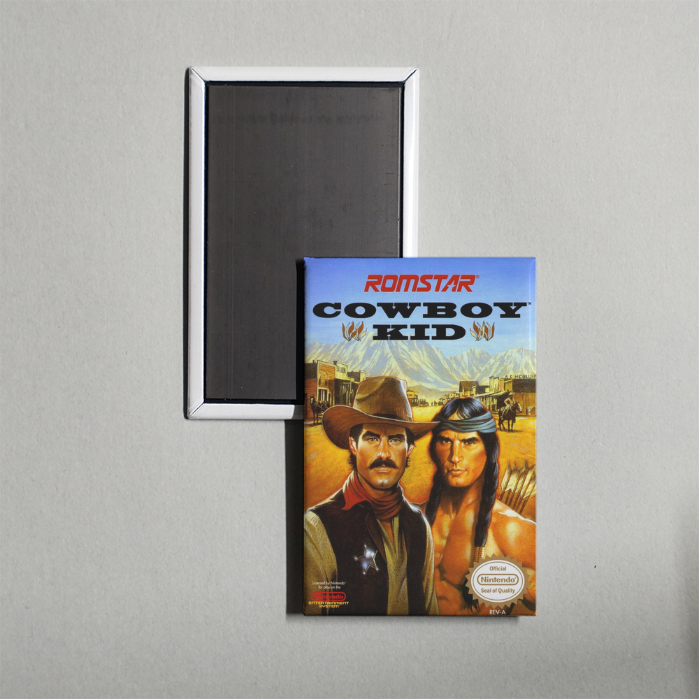 Nintendo NES Cowboy Kid Mini Video Game Fridge Magnet