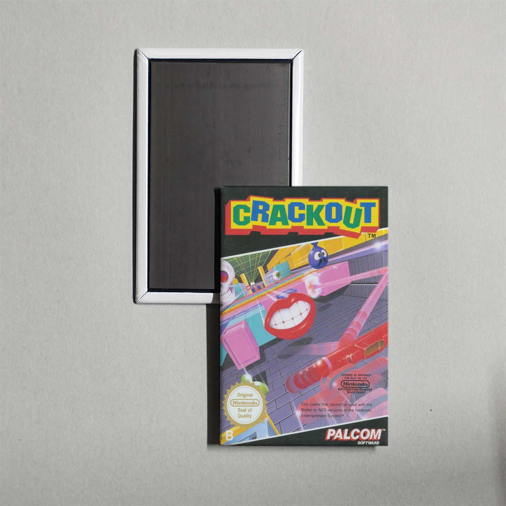 Nintendo NES Crackout Mini Video Game Fridge Magnet