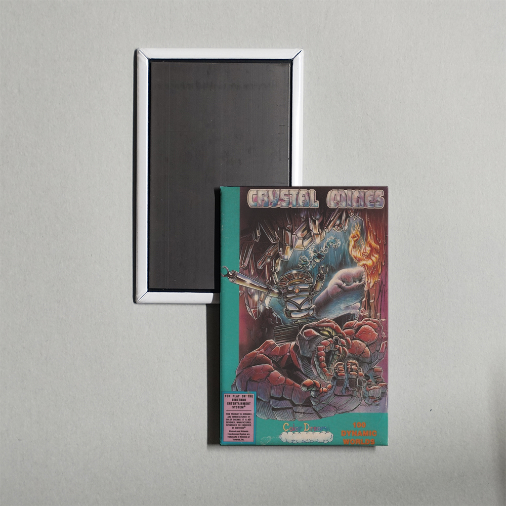 Nintendo NES Crystal Mines Mini Video Game Fridge Magnet